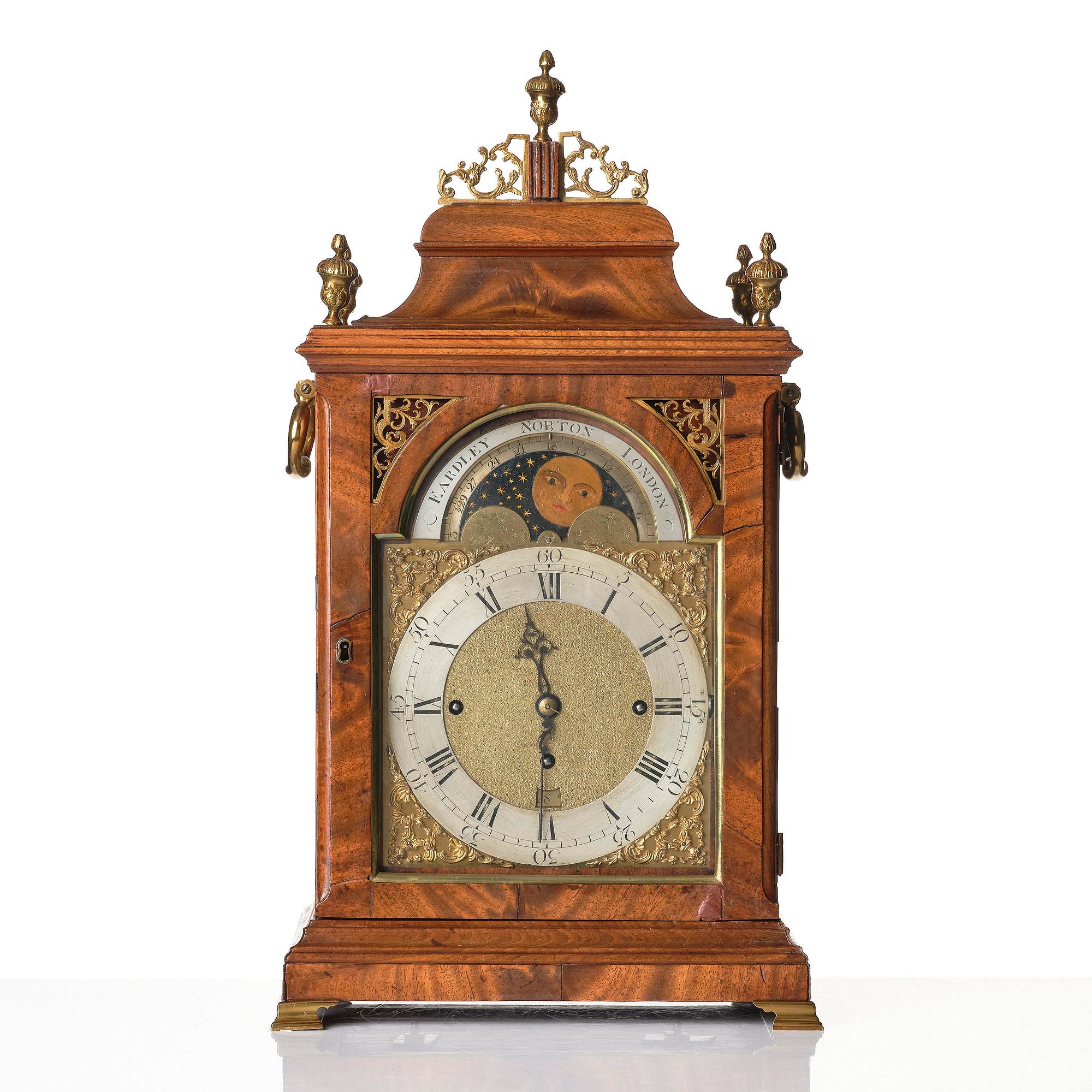 A George III musical bracket clock by Eardley Norton (watchmaker active in London 1762-94).