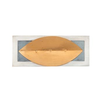 818. A Helena Edman sterling and 24k gold brooch, Stockholm 1997.