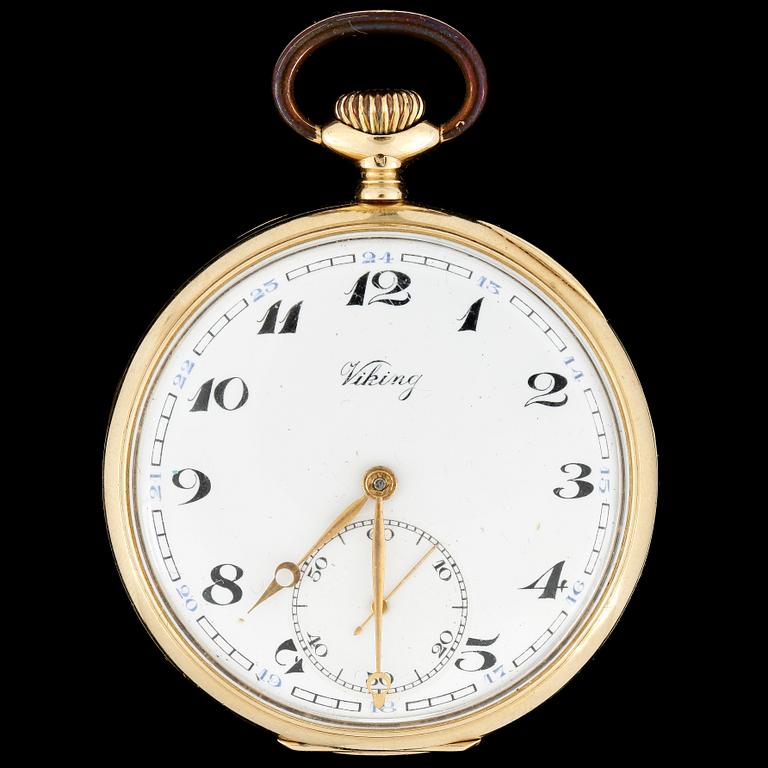 FICKUR, Bolidenguld 14k, Viking. Total vikt ca 75 gram.