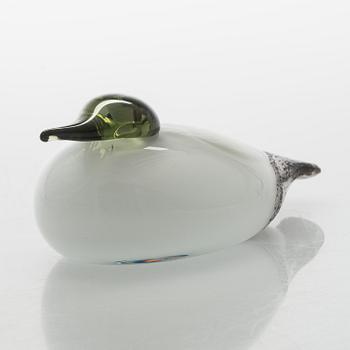 Oiva Toikka, glasfågel, "Eider", signerad O. Toikka Nuutajärvi.