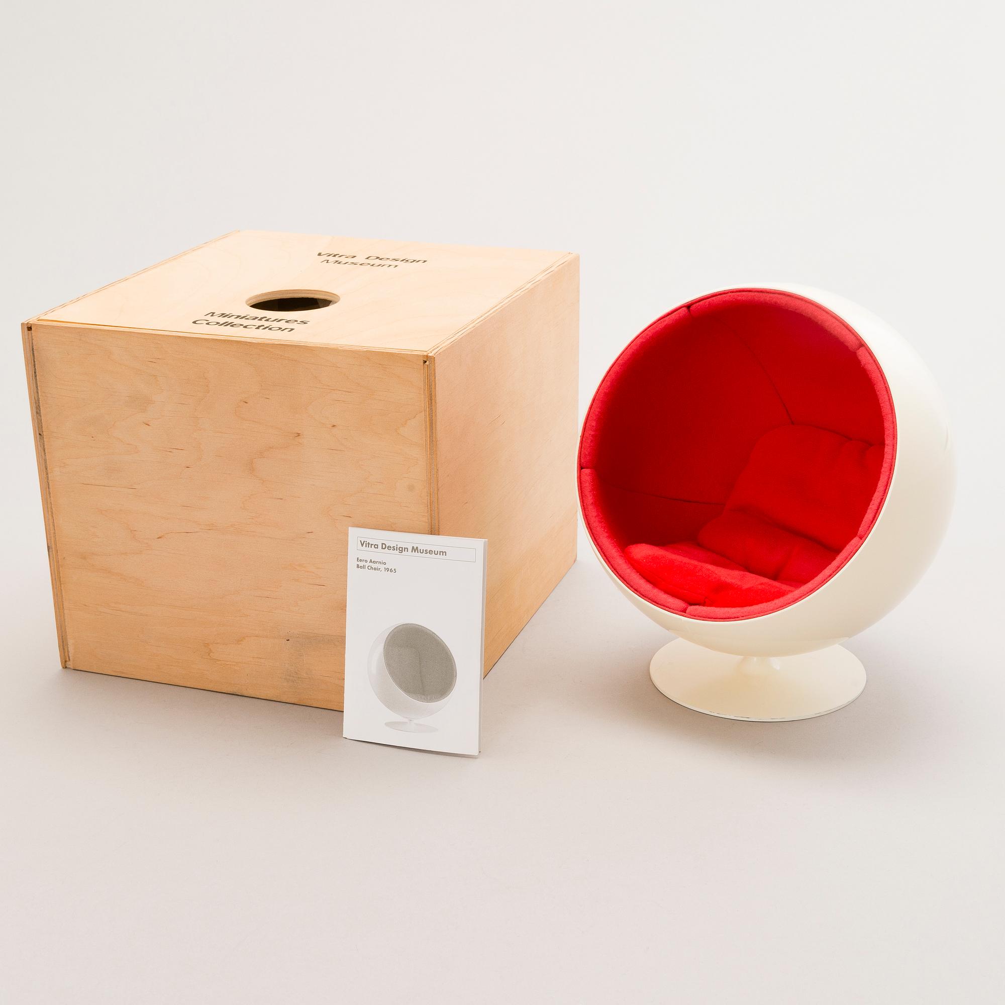 EERO AARNIO, A miniature, 'Ball chair', Vitra Design Museum EERO AARNIO, A miniature, 'Ball chair', Vitra Design Museum