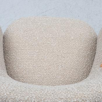 Fåtöljer, ett par, "Annukka", modell 1408, Asko 1950-tal.