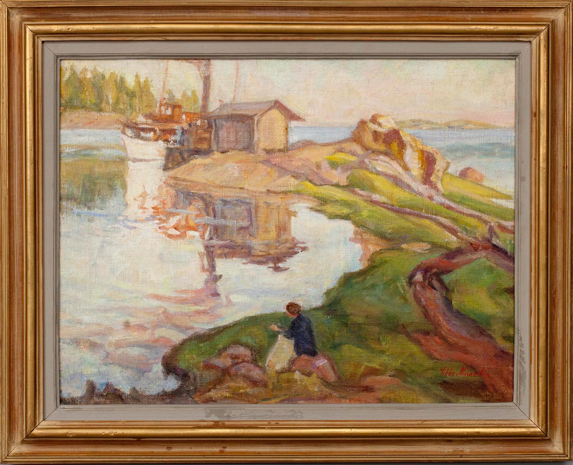 EBBA MASALIN (FINLAND), olja på duk, sign.