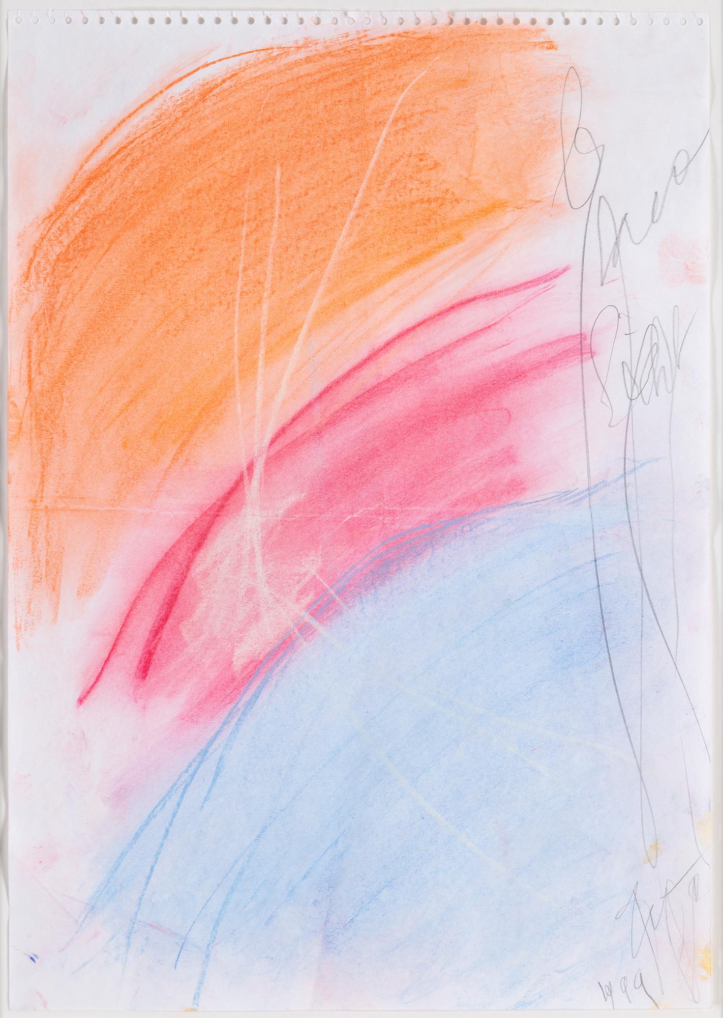 EDDIE FIGGE, pastel, signed and dated 1999.