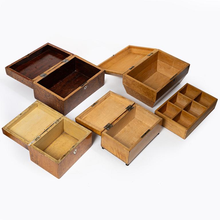 A collection of eleven boxes, 19th - early 20th Century.