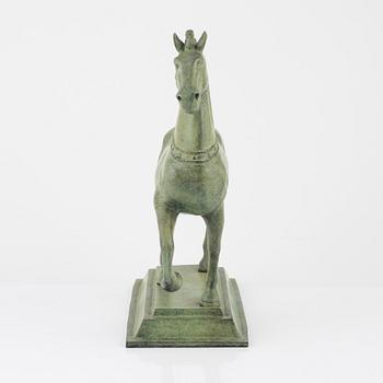 A patinated bronze sculpture after the Horses of Saint Mark.