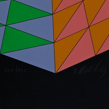 VICTOR VASARELY, Färgserigrafi, sign o numr 108/125,