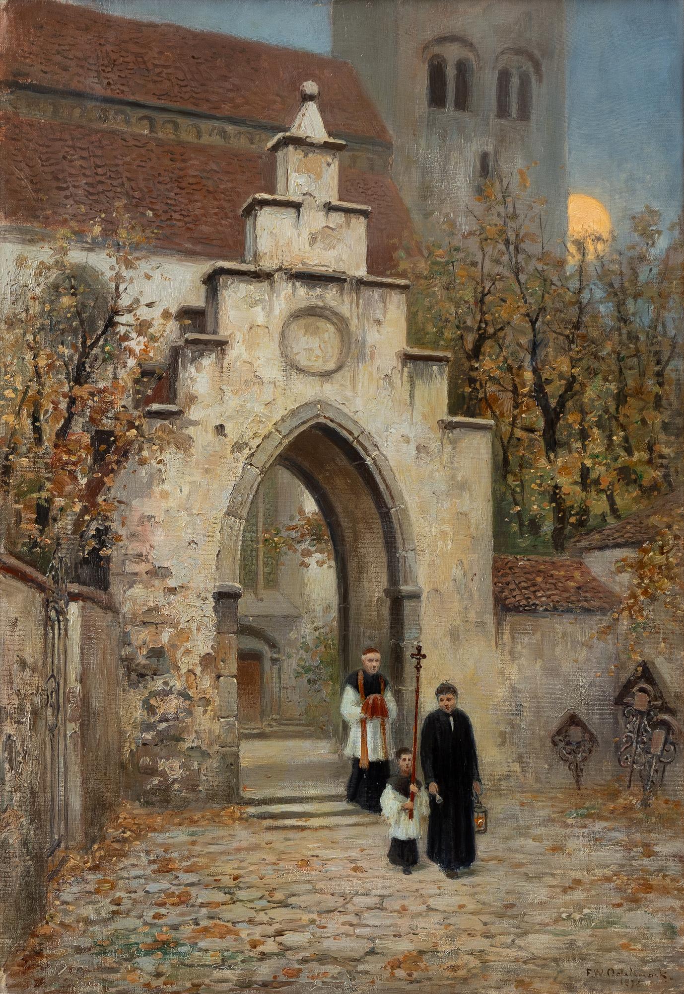 Frans Wilhelm Odelmark, "Vid kyrkporten" (Visby).