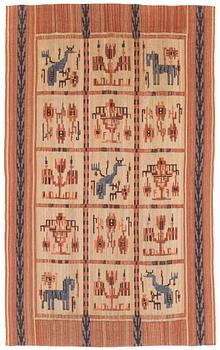 375. Märta Gahn, a drape, flat weave, c. 240 x 148 cm.