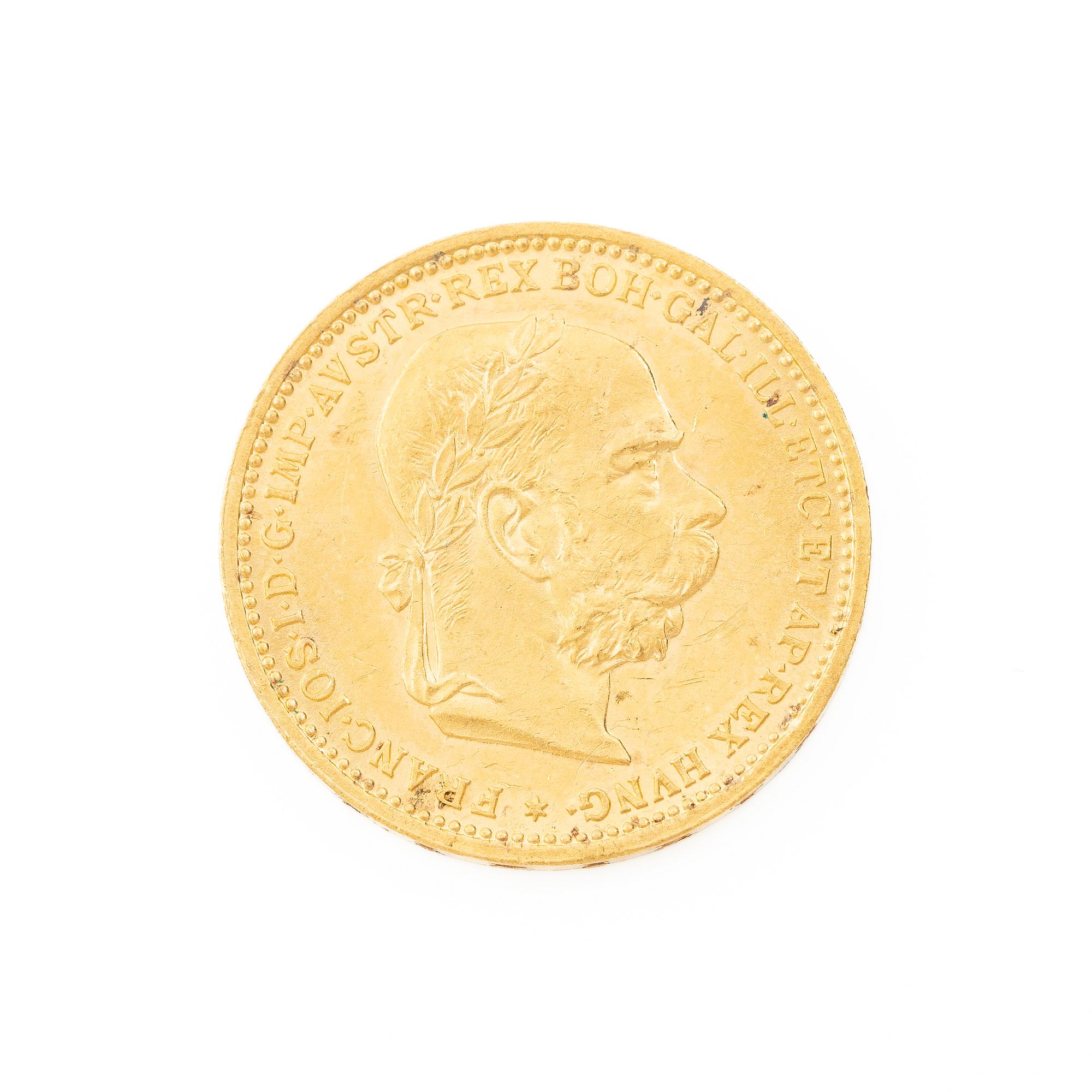 Gold coin, Austria-Hungary, 20 Corona, 1893.