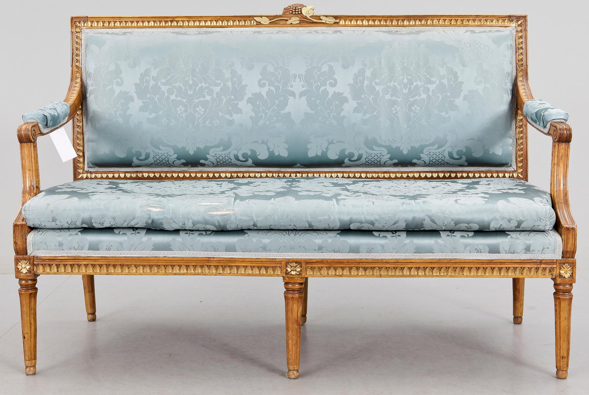 SOFFA, gustaviansk, möjligen Lindome, 1700-talets slut.