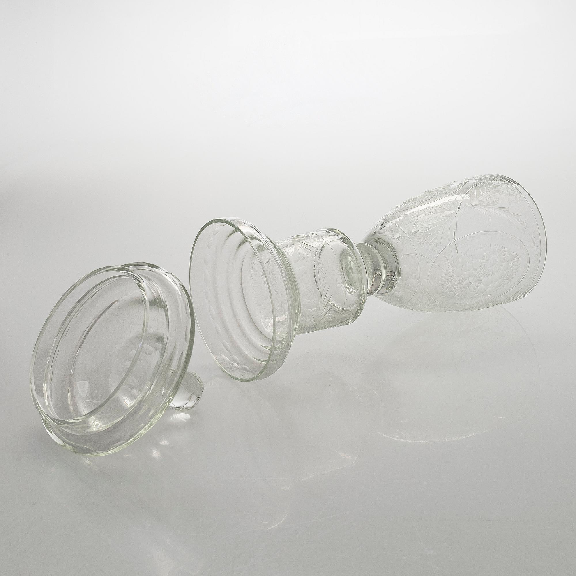 Skål, glas, 1900-talets mitt.