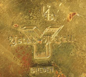 LJUSSTAKAR, 4 st, mässing, Ystad Metall, Ivar Ålenius Björk.