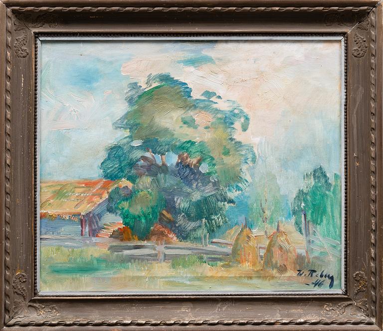 WILLIAM ROSENBERG, oil on canvas, signed and dated -46.