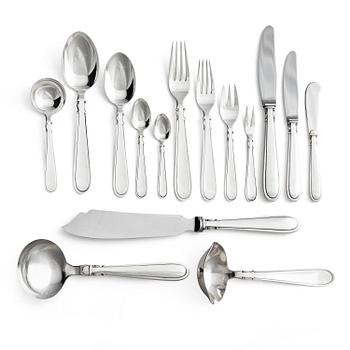 286. Matsilveruppsättning, 80 delar, sterling silver, modell "Elite", Cohr, 1940-1959, Danmark.