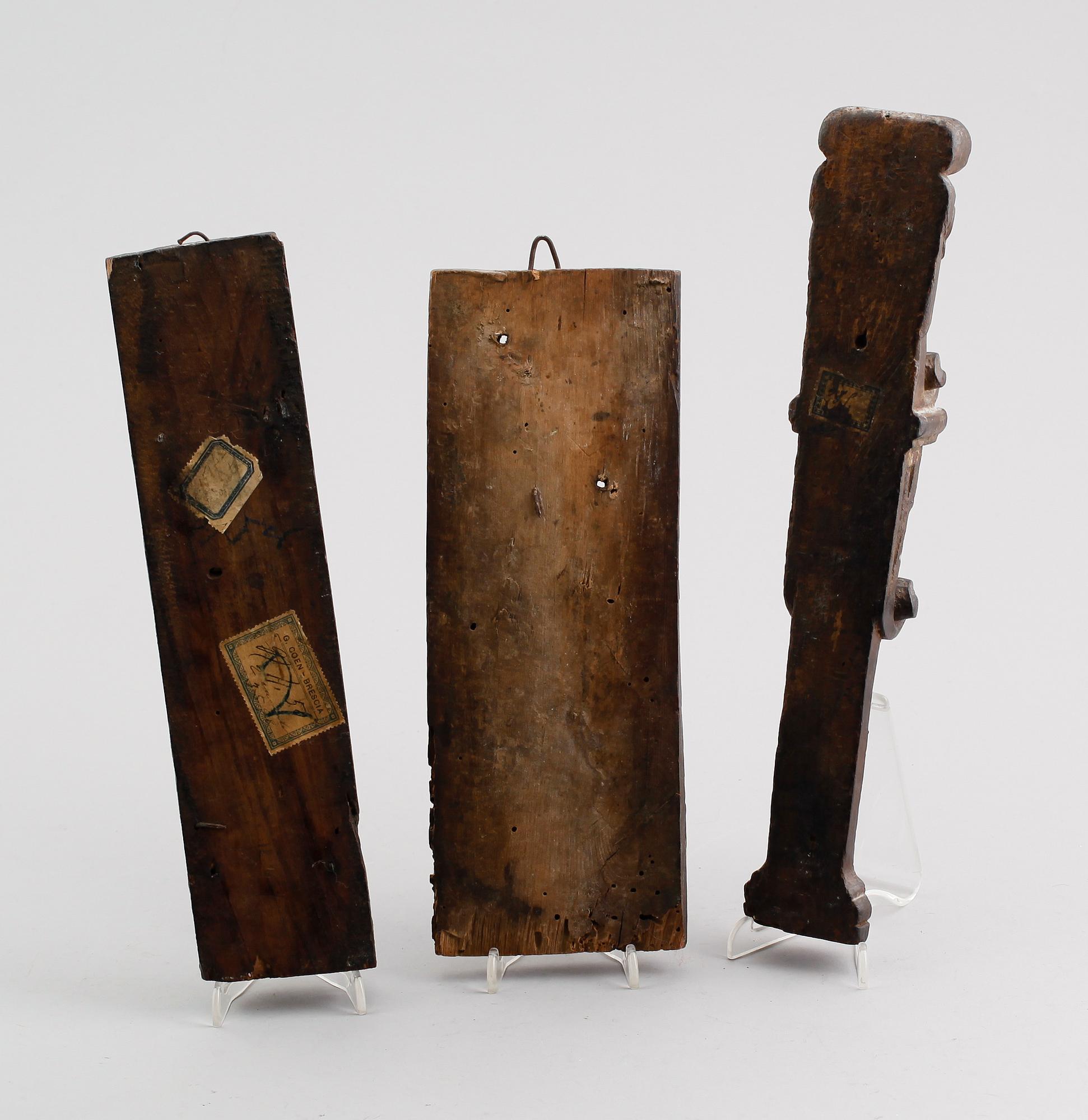 DEKORELEMENT, 3 delar, barock, sydeuropa, 1700-tal.