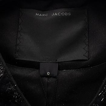 Marc Jacobs, a black wool mix jacket, size 0.