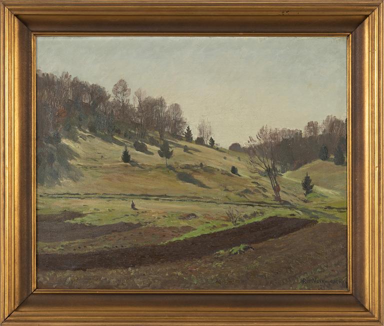 Hans Richard von Volkmann, oil on canvas, signed and dated 1918.