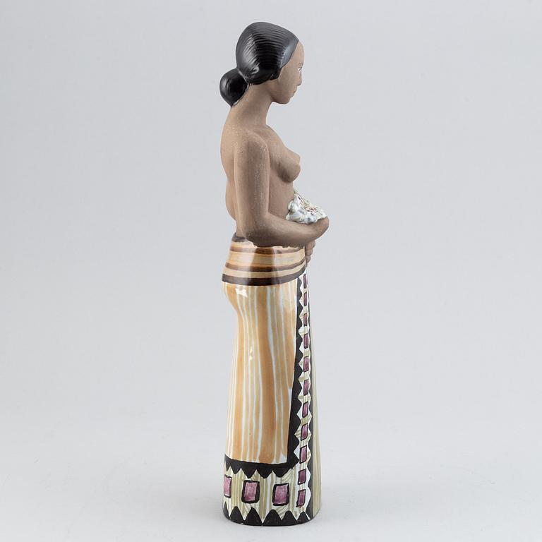 Mari Simmulson, a stoneware sculpture of a woman, Upsala Ekeby.