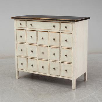 A painted chest of drawers form around year 1900.