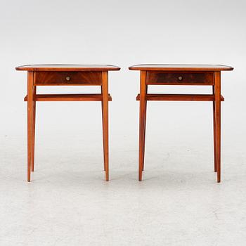 Nightstands, a pair, second half of the 20th century.