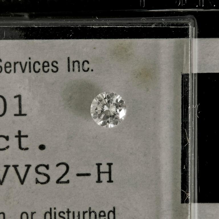 BRILJANTSLIPAD DIAMANT, oinfattad. Vikt 0.30 ct.