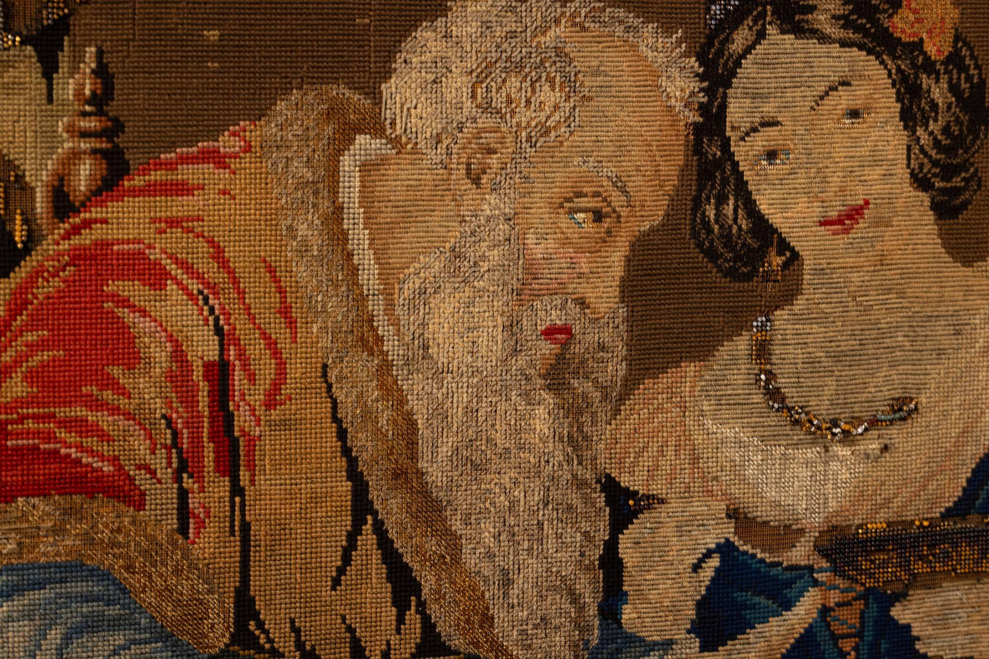 Embroidery, Europe, 19th century.