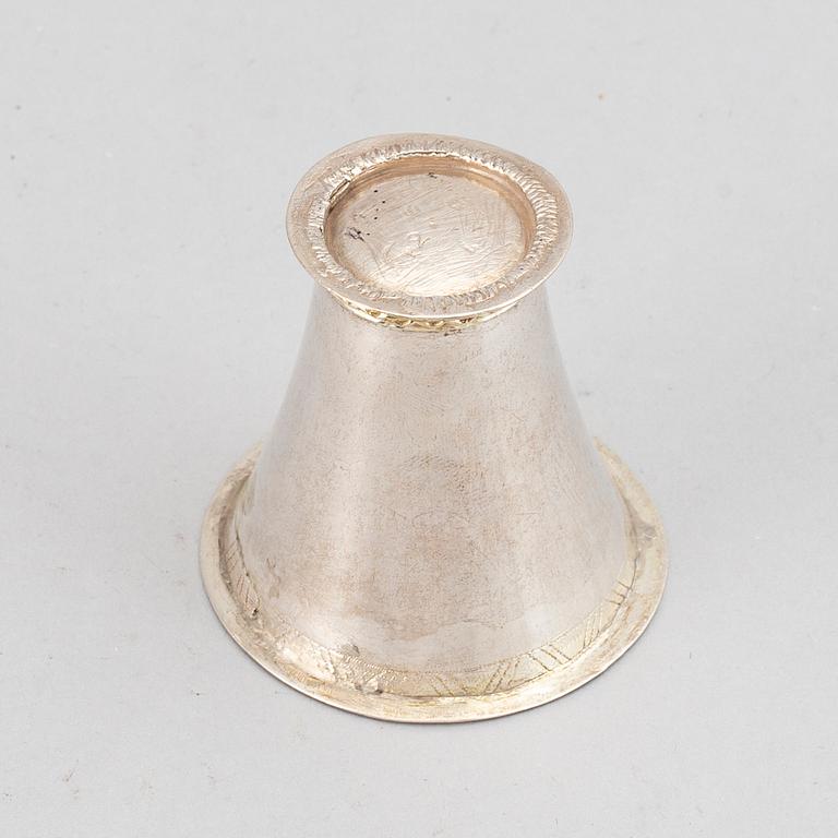 A Swedish silver beaker, 1789.