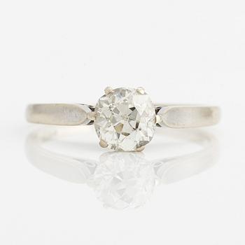 Ring, white gold with old-cut diamond.