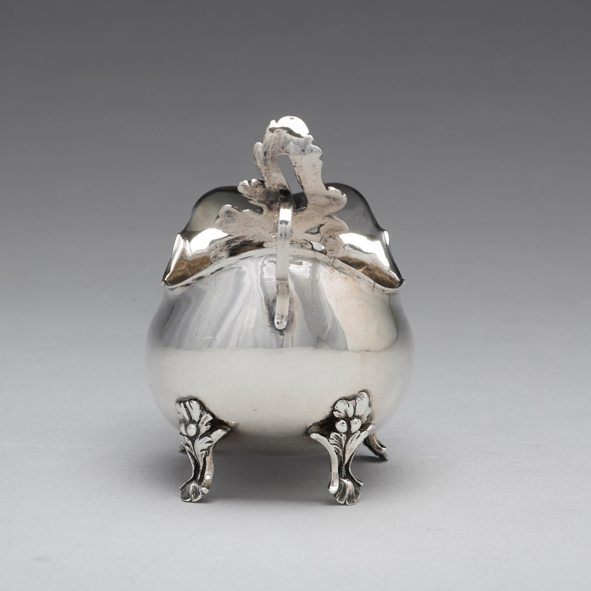 A Swedish 18th century silver cream-jug, mark of Pehr Zethelius, Stockholm 1774.