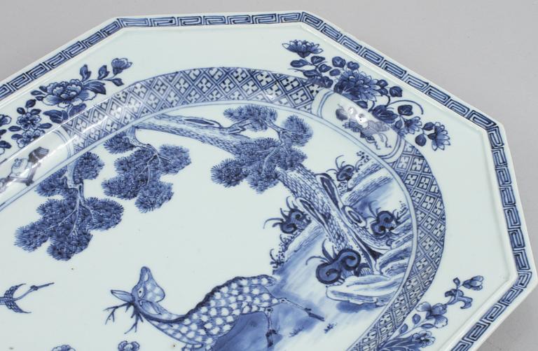 STEKFAT, porslin, Kina, 1700-tal.