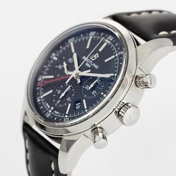 Breitling, Transocean GMT, "Limited Edition", chronograph, 43 mm.