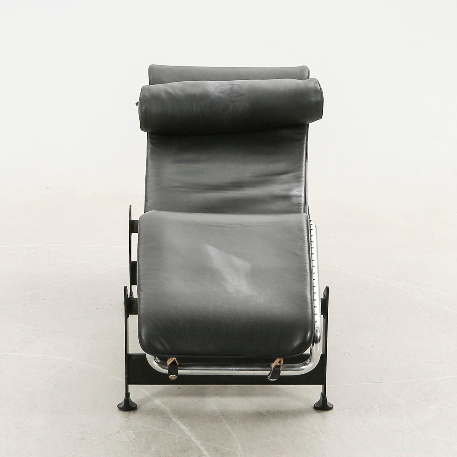 Charlotte Perriand, & Le Corbusier, lounge chair, "LC4", Cassina, Italy.