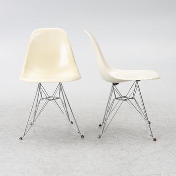 Charles & Ray Eames, Stolar, 4 st, "DSR Plastic Chair", Herman Miller & Vitra.