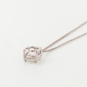 COLLIER, med briljantslipad diamant ca 1.00 ct.
