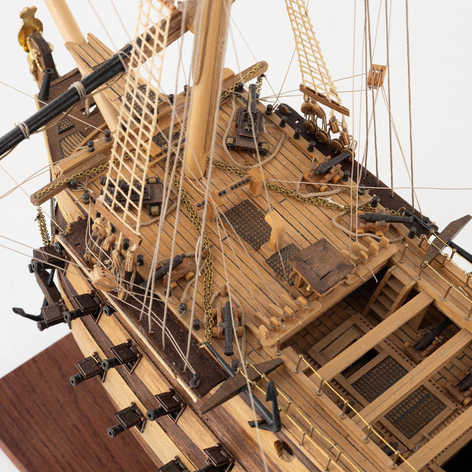 Model ship, the battleship 'Victory', 2010.