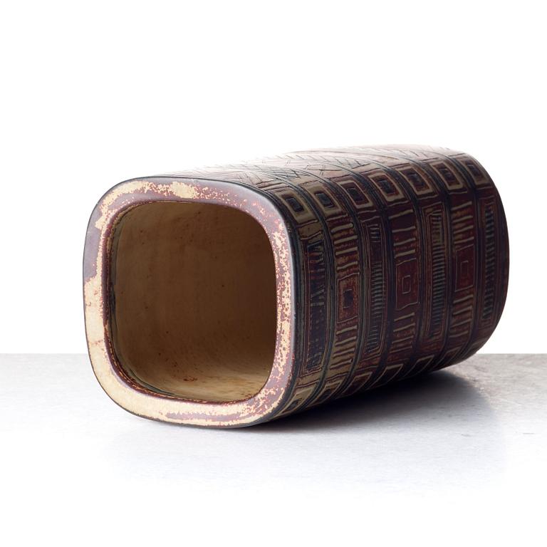 Wilhelm Kåge, a Farsta stoneware vase, Gustavsberg Studio, Sweden 1950's.