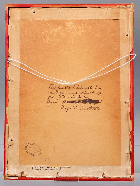 ALBERT ENGSTRÖM, blandteknik. Sign.