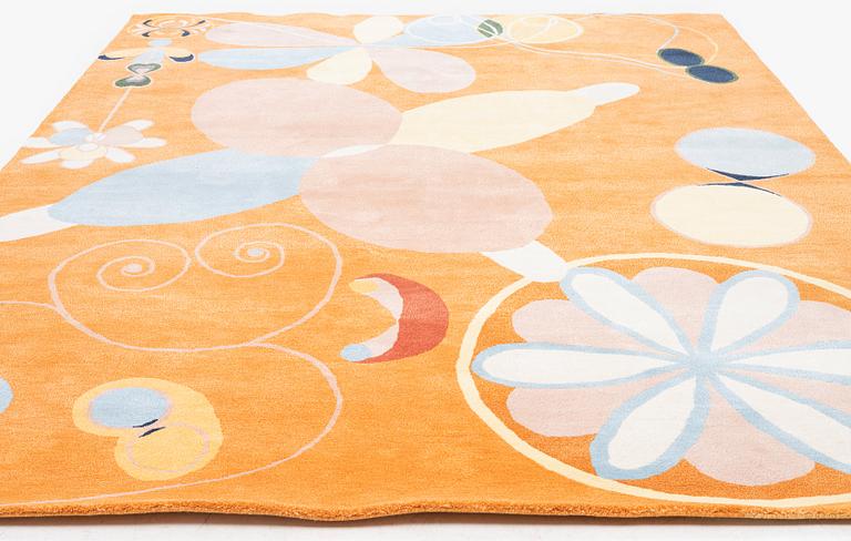 Hilma af Klint, matta, ''Group IV, no 4. The Ten Largest youth'' 1/10, handknuten, ca 315 x 234 cm.