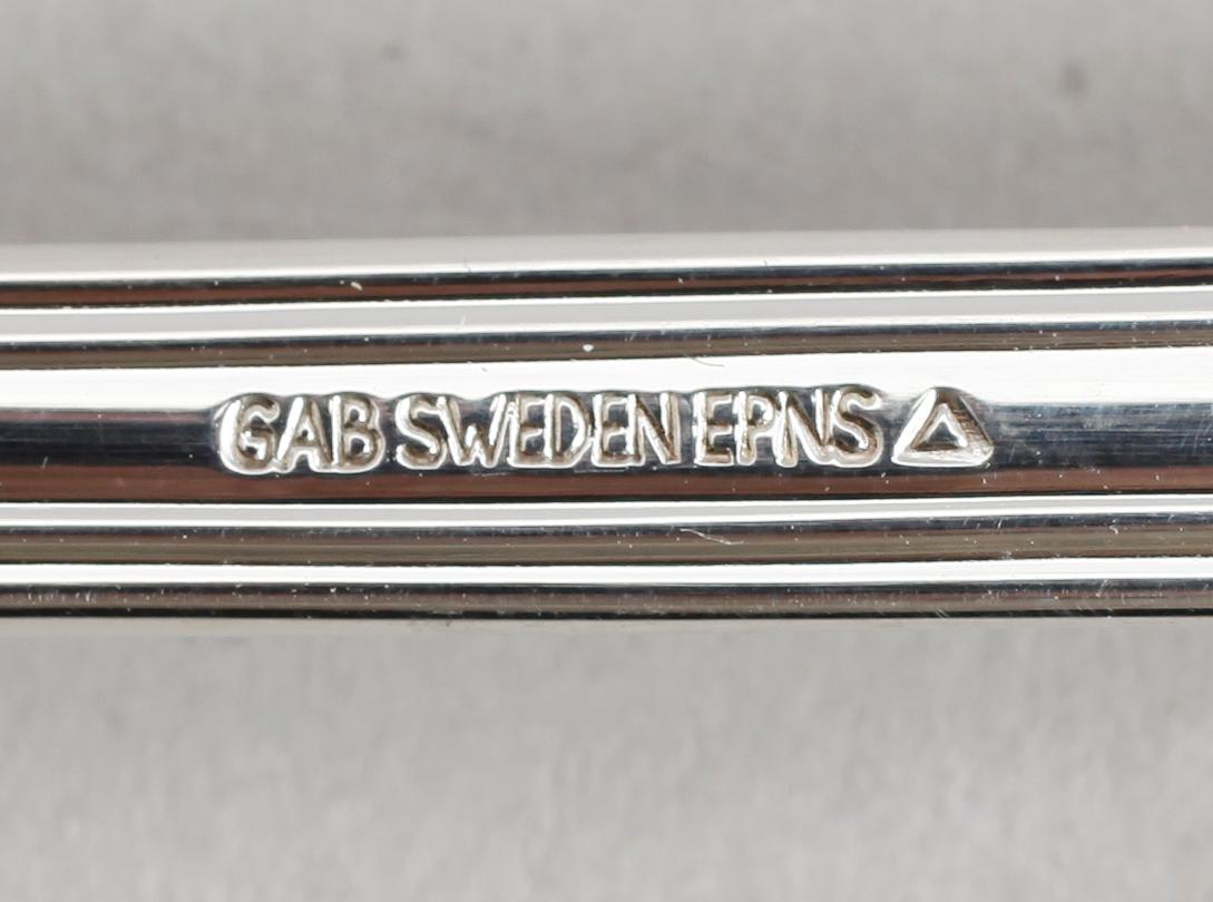 BESTICK, 50 delar, nysilver, GAB, modell Olga.