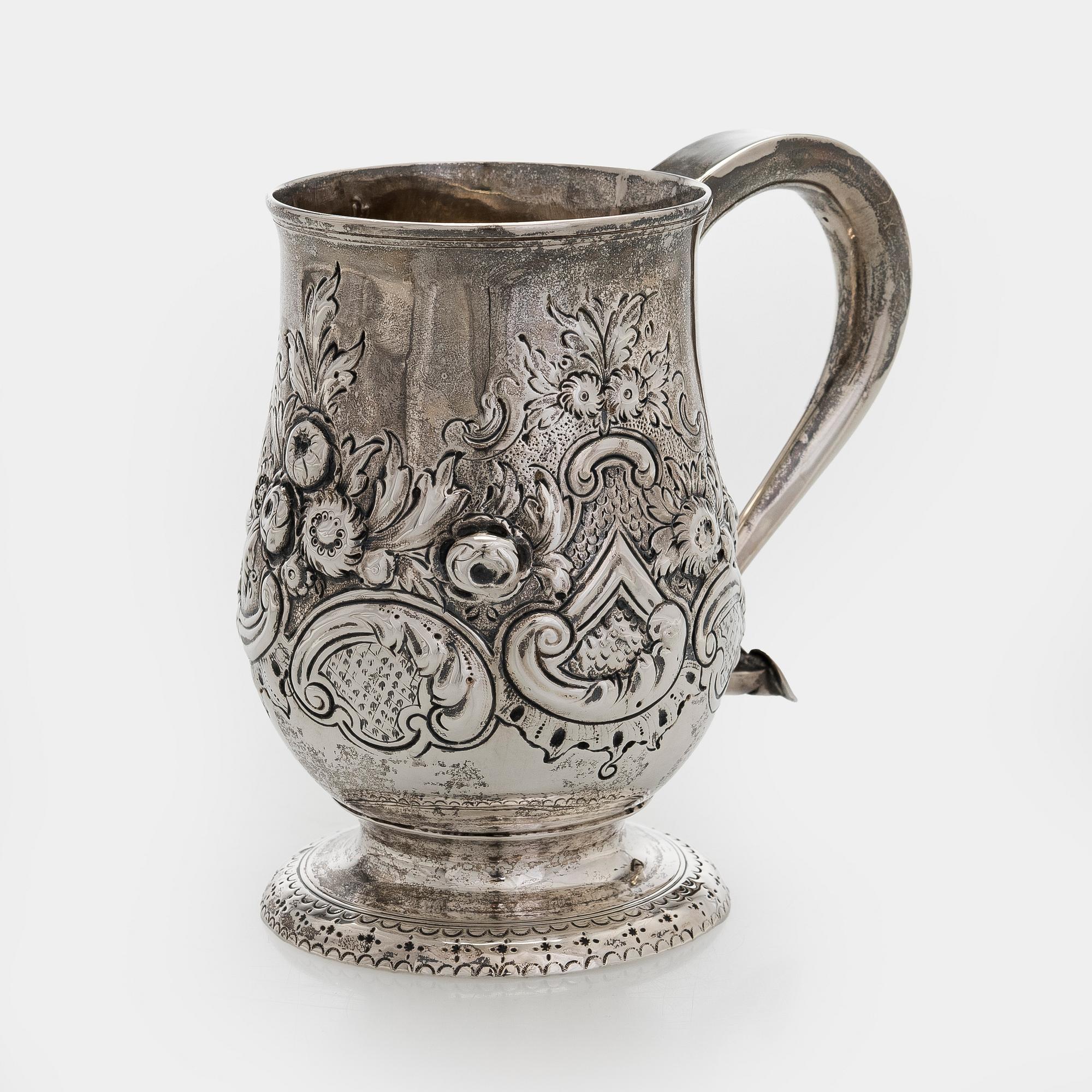Dorothy Langlands, mugg, sterlingsilver, Newcastle, England 1806/1807.