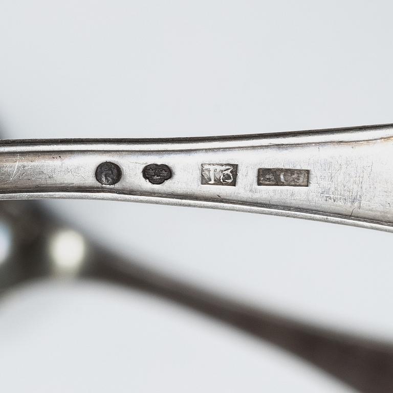 Spoons, 22 pcs, silver, Denmark, Norway, Sweden, 18th-20th century.