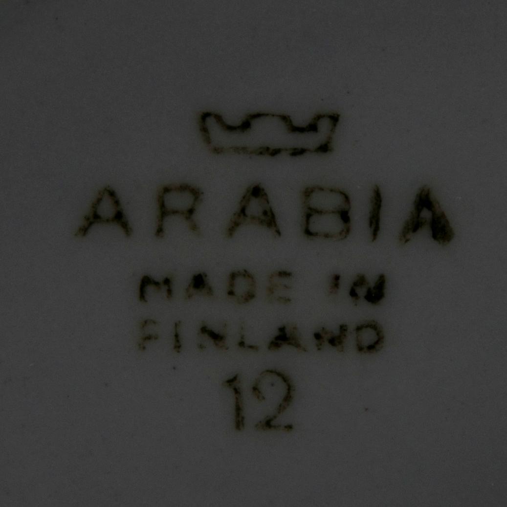DELAR AV BARNSERVIS, 28 delar, porslin samt glas, Arabia, 1920-talet samt 1900-talets mitt.