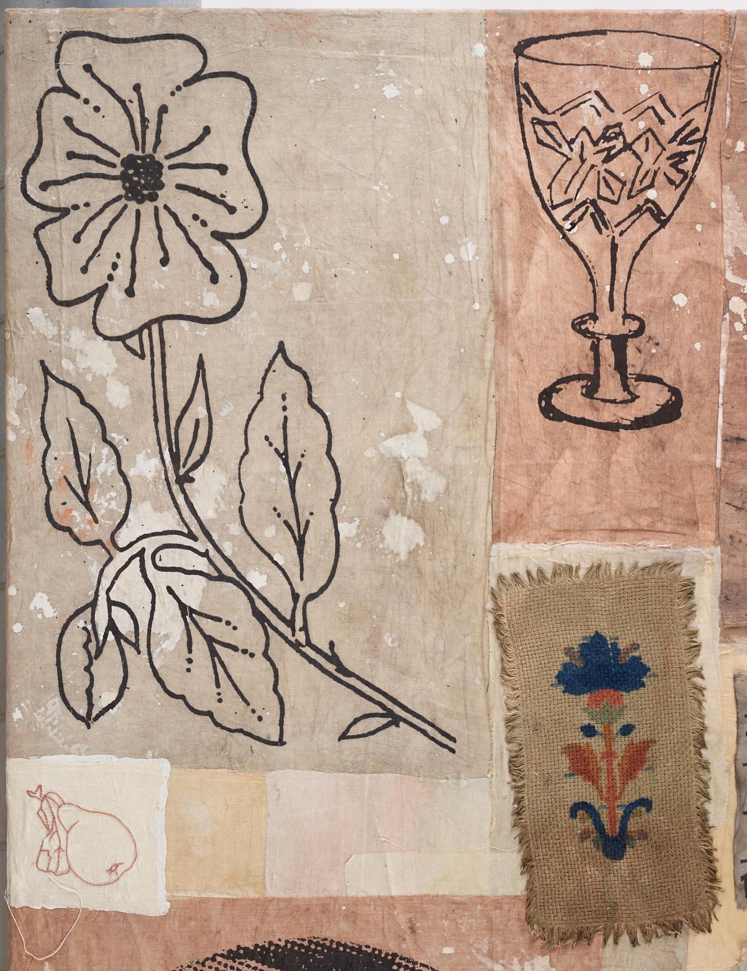 Donald Baechler, 'Untitled (Red Flower)'.