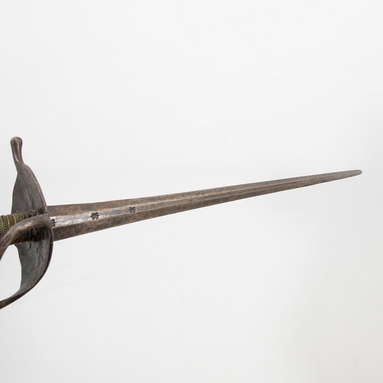 A Swedish sword, 1685 pattern.