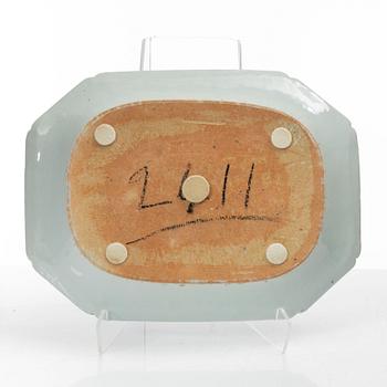 Two Chinese blue and white export porcelain dishes, Qing dynasty, Qianlong (1736-95).