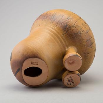 LISA LARSON, skulptur, "Lejon Maxi" stengods, K-Studion, Gustavsberg.