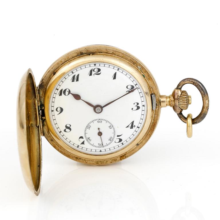 FICKUR, 14k guld, tot vikt ca 26,4 gram.