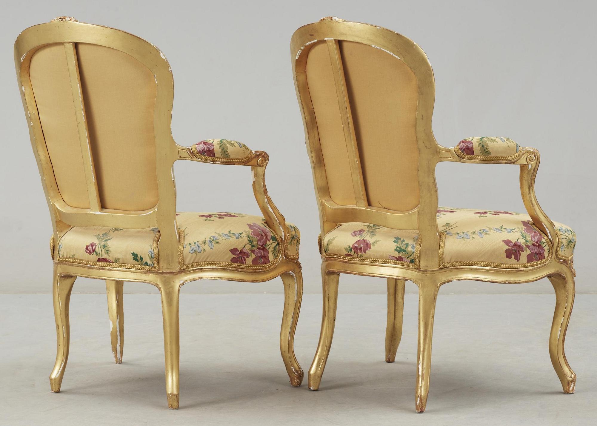 KARMSTOLAR, par. Frankrike, 1700-talets mitt. Louis XV.