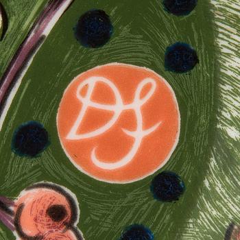 DORRIT VON FIEANDT, TALLRIKAR, 4 + 2 st, keramik, Hubertus-serien, Pro Arte, Arabia Finland 1990-tal.